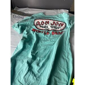 Ron Jon Surf Shop Myrtle Beach Comfort Colors T-Shirt Mens M Aqua Graphic Tee‎